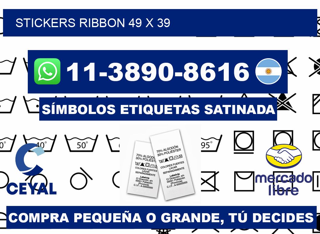 stickers ribbon 49 x 39