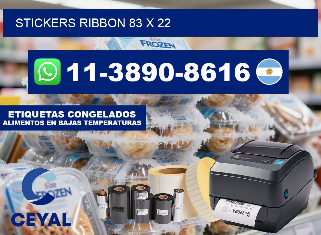 stickers ribbon 83 x 22