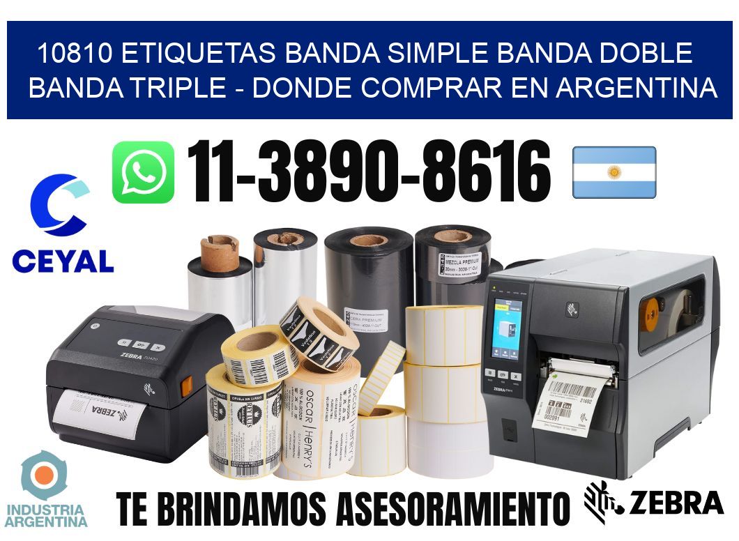 10810 etiquetas banda simple banda doble banda triple - Donde Comprar en Argentina