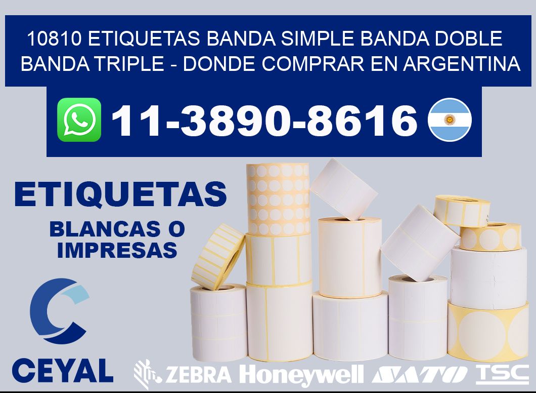 10810 etiquetas banda simple banda doble banda triple - Donde Comprar en Argentina