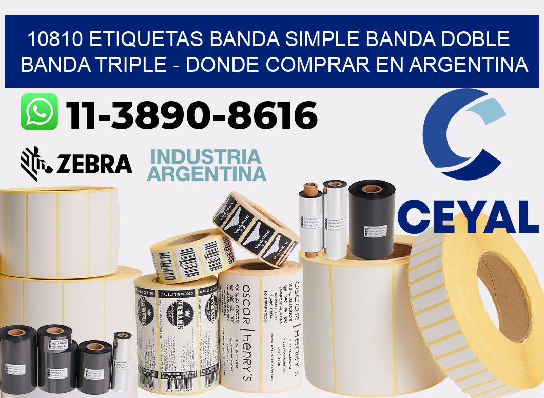 10810 etiquetas banda simple banda doble banda triple - Donde Comprar en Argentina