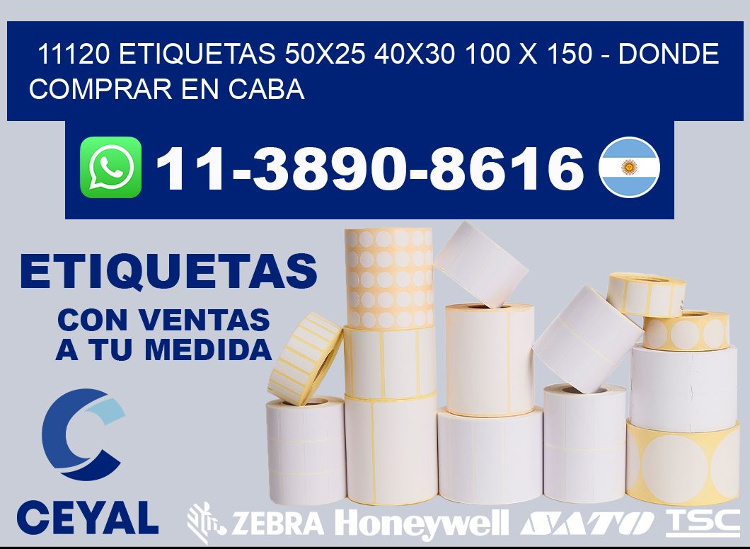 11120 etiquetas 50x25 40x30 100 x 150 - Donde Comprar en Caba