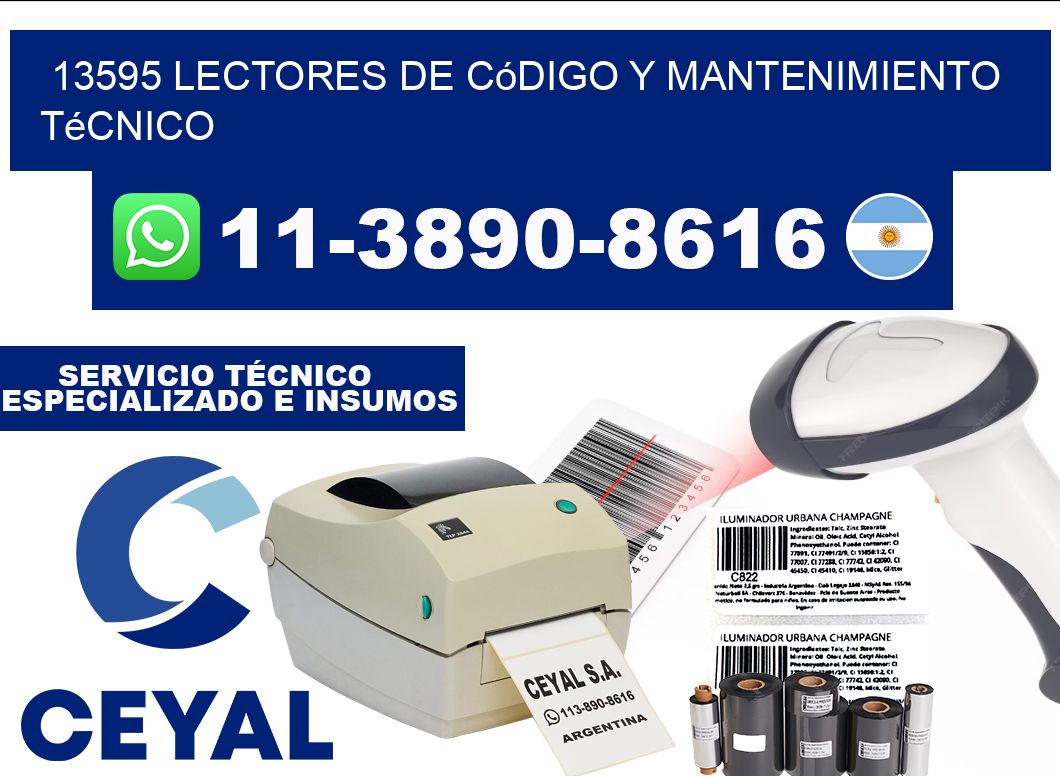 13595 Lectores de Código y Mantenimiento Técnico