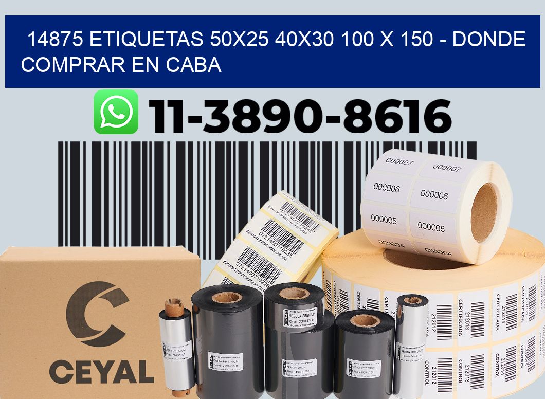 14875 etiquetas 50x25 40x30 100 x 150 - Donde Comprar en Caba