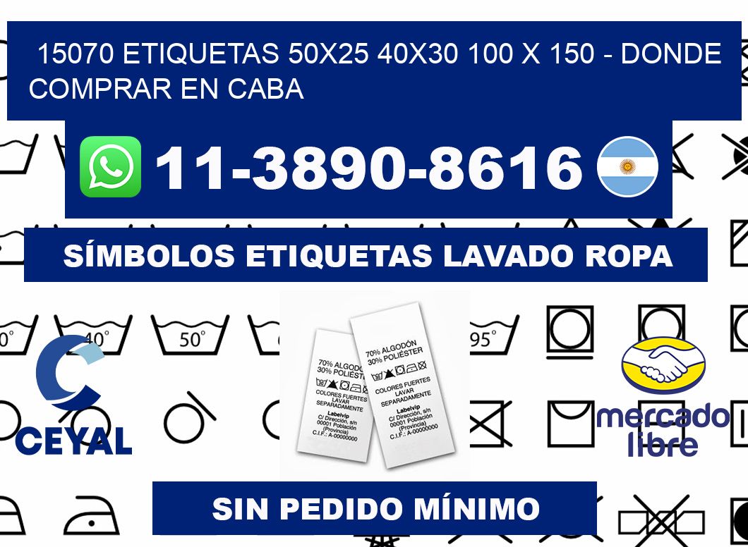 15070 etiquetas 50x25 40x30 100 x 150 - Donde Comprar en Caba