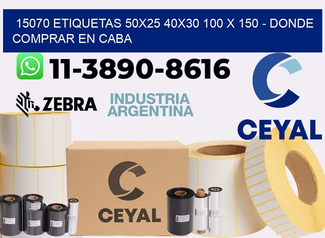 15070 etiquetas 50x25 40x30 100 x 150 - Donde Comprar en Caba