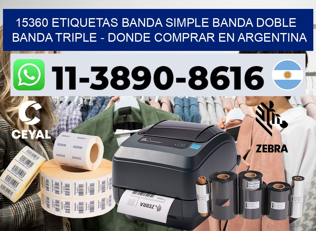 15360 etiquetas banda simple banda doble banda triple – Donde Comprar en Argentina