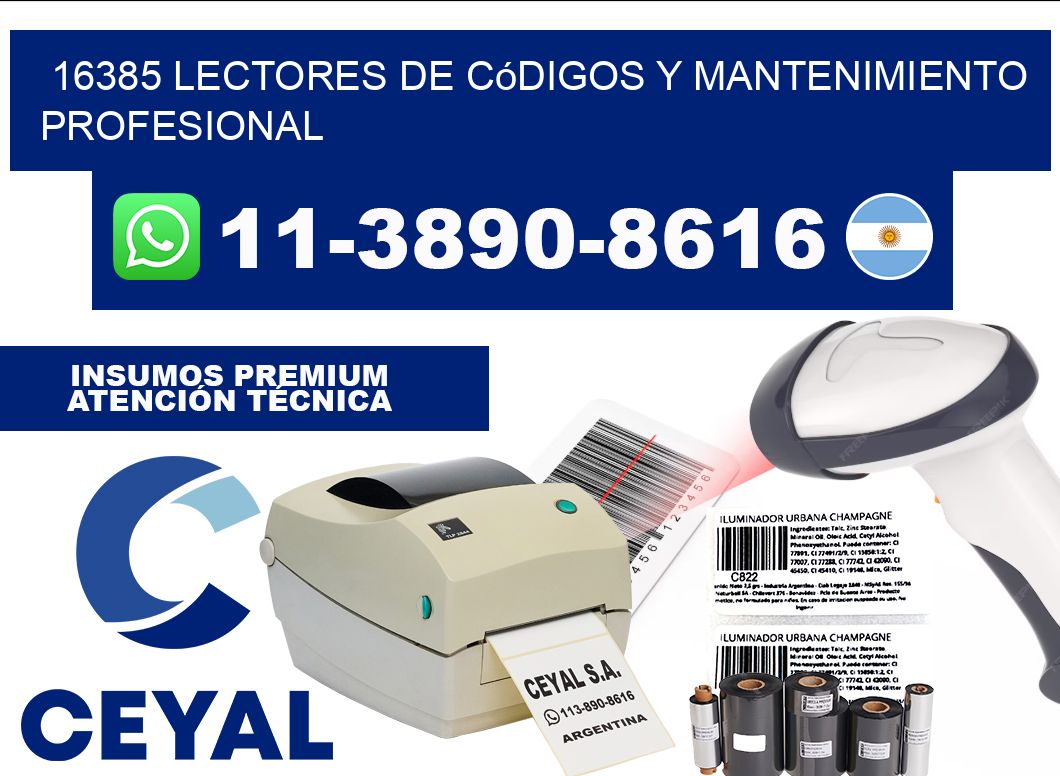 16385 Lectores de Códigos y Mantenimiento Profesional