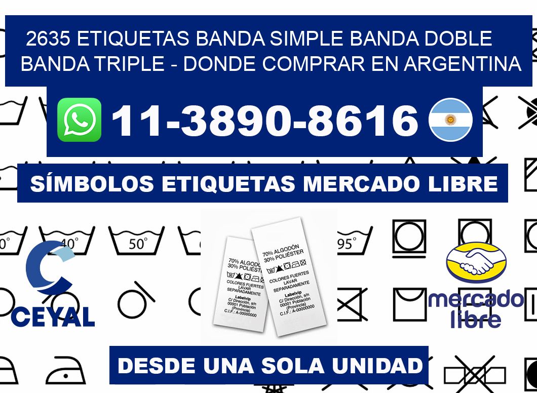 2635 etiquetas banda simple banda doble banda triple - Donde Comprar en Argentina