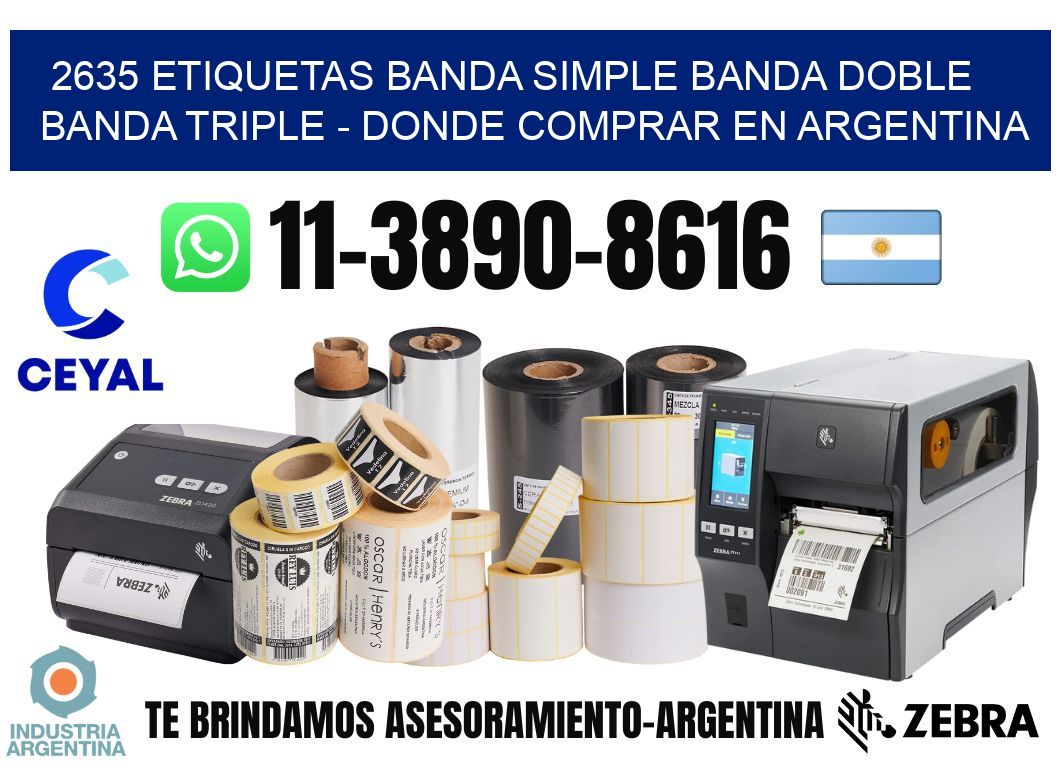 2635 etiquetas banda simple banda doble banda triple - Donde Comprar en Argentina
