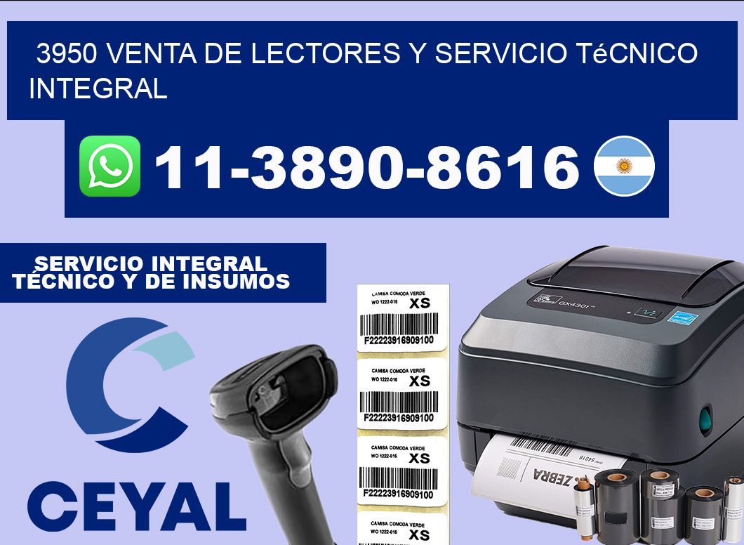 3950 Venta de Lectores y Servicio Técnico Integral