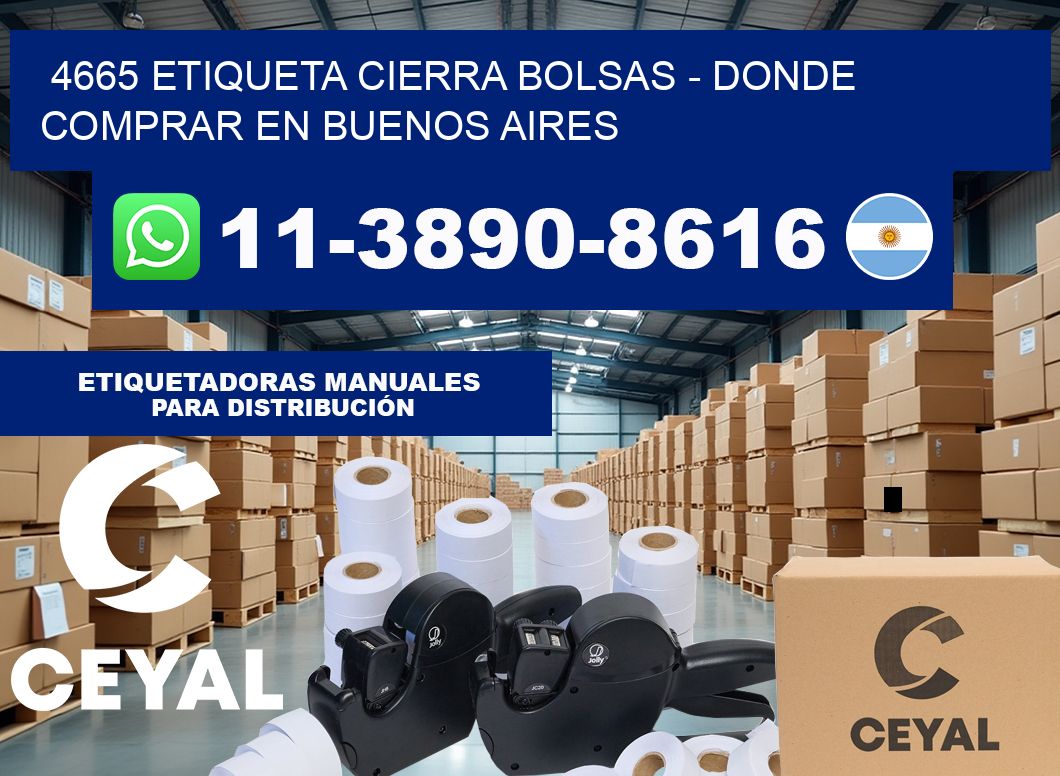 4665 etiqueta Cierra Bolsas – Donde Comprar en Buenos Aires