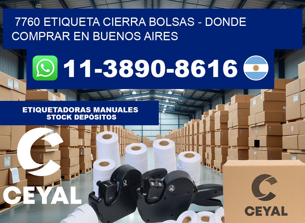7760 etiqueta Cierra Bolsas - Donde Comprar en Buenos Aires