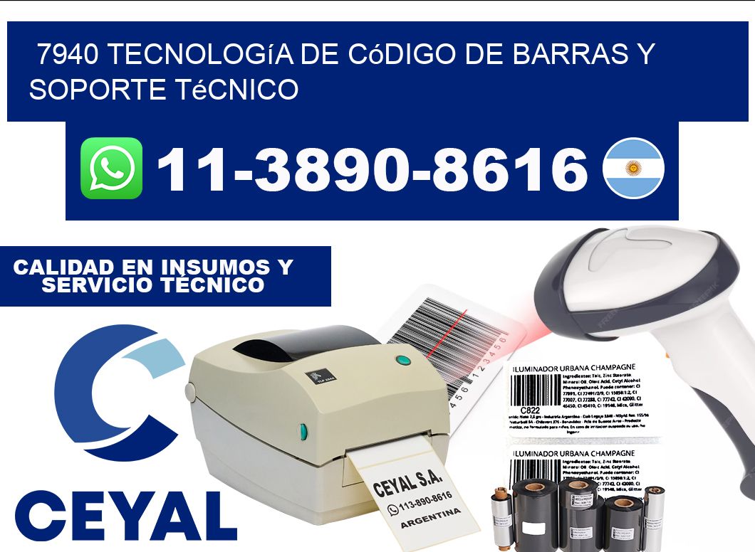 7940 Tecnología de Código de Barras y Soporte Técnico