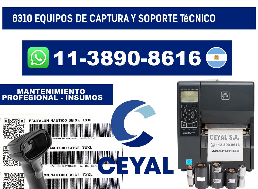 8310 Equipos de Captura y Soporte Técnico