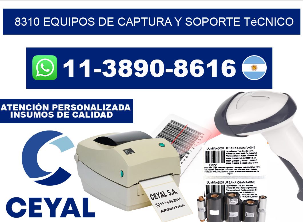 8310 Equipos de Captura y Soporte Técnico