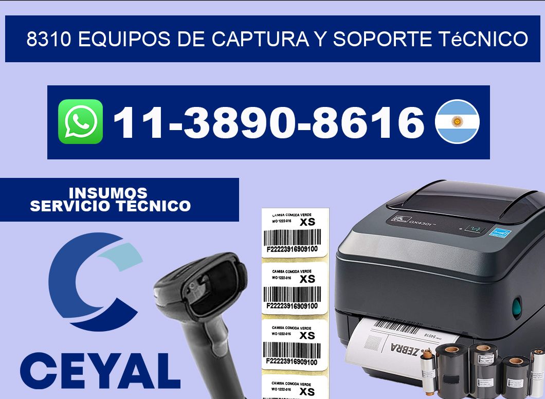 8310 Equipos de Captura y Soporte Técnico