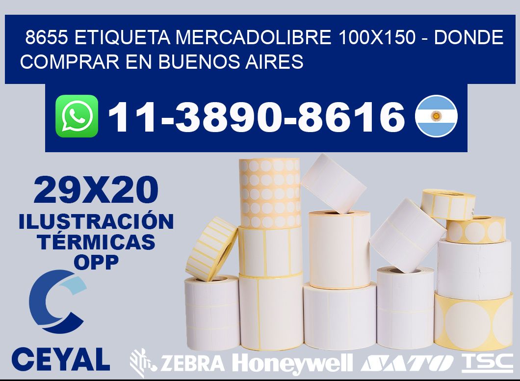 8655 etiqueta MercadoLibre 100x150 - Donde Comprar en Buenos Aires