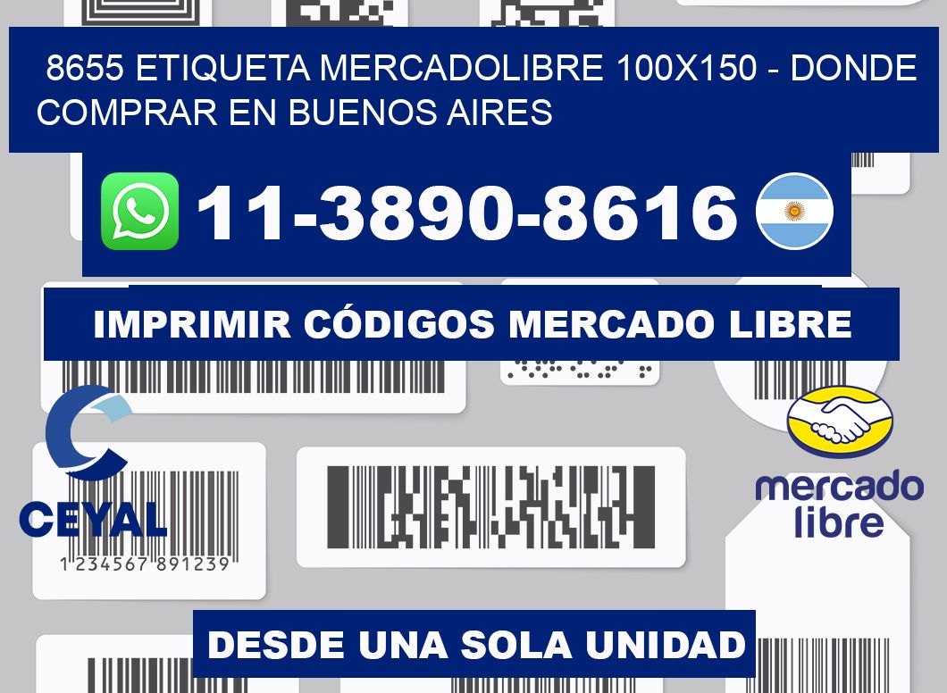 8655 etiqueta MercadoLibre 100x150 - Donde Comprar en Buenos Aires