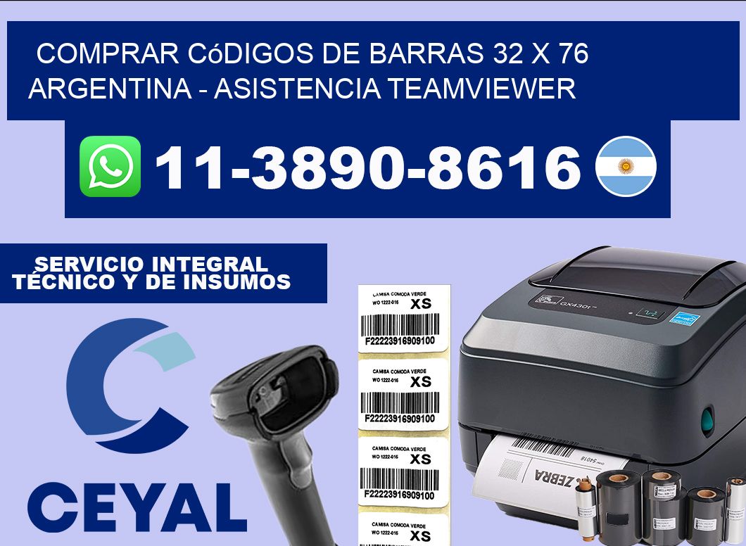 Comprar códigos de barras 32 x 76 argentina – asistencia teamviewer