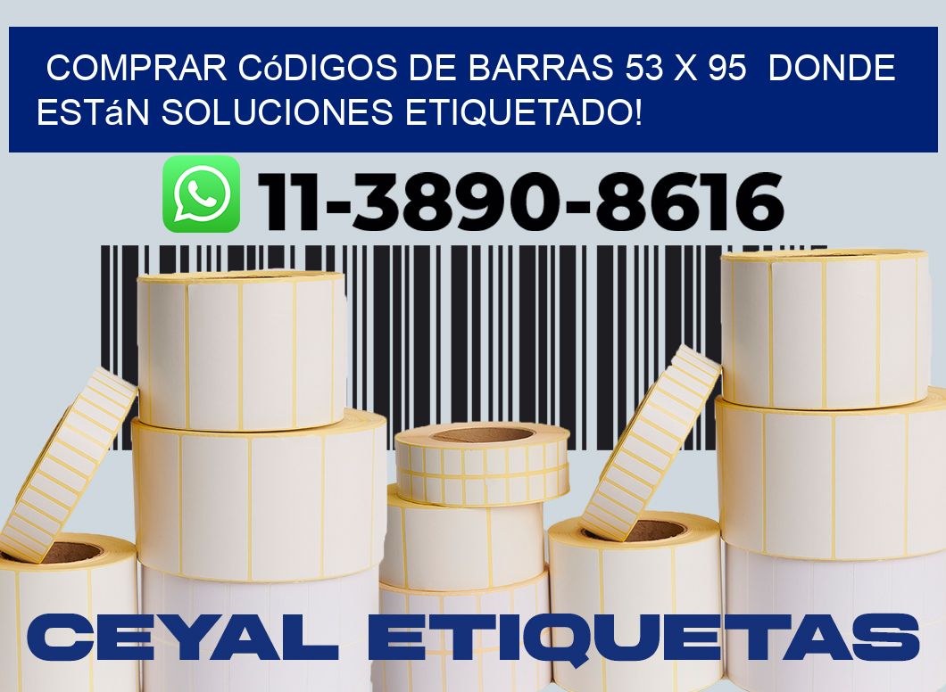 Comprar códigos de barras 53 x 95  donde están soluciones etiquetado!
