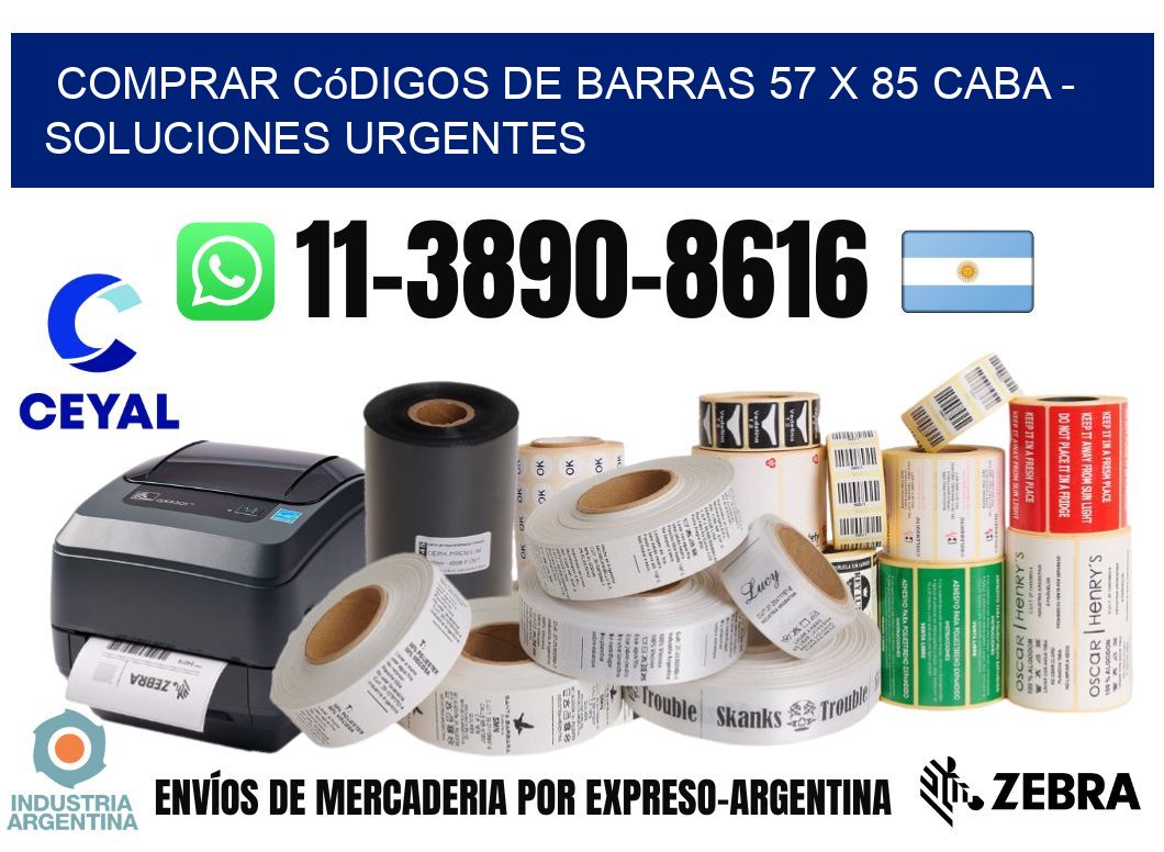 Comprar códigos de barras 57 x 85 CABA - soluciones urgentes