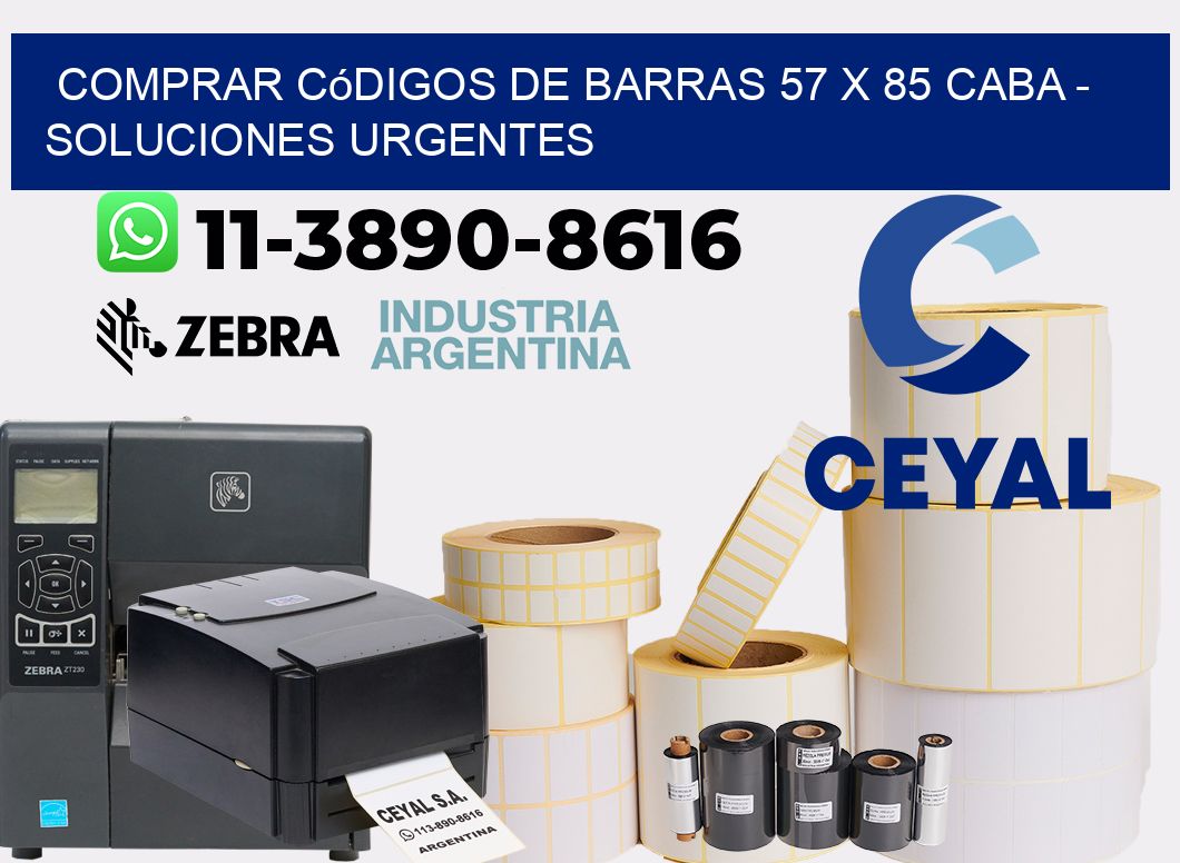 Comprar códigos de barras 57 x 85 CABA - soluciones urgentes