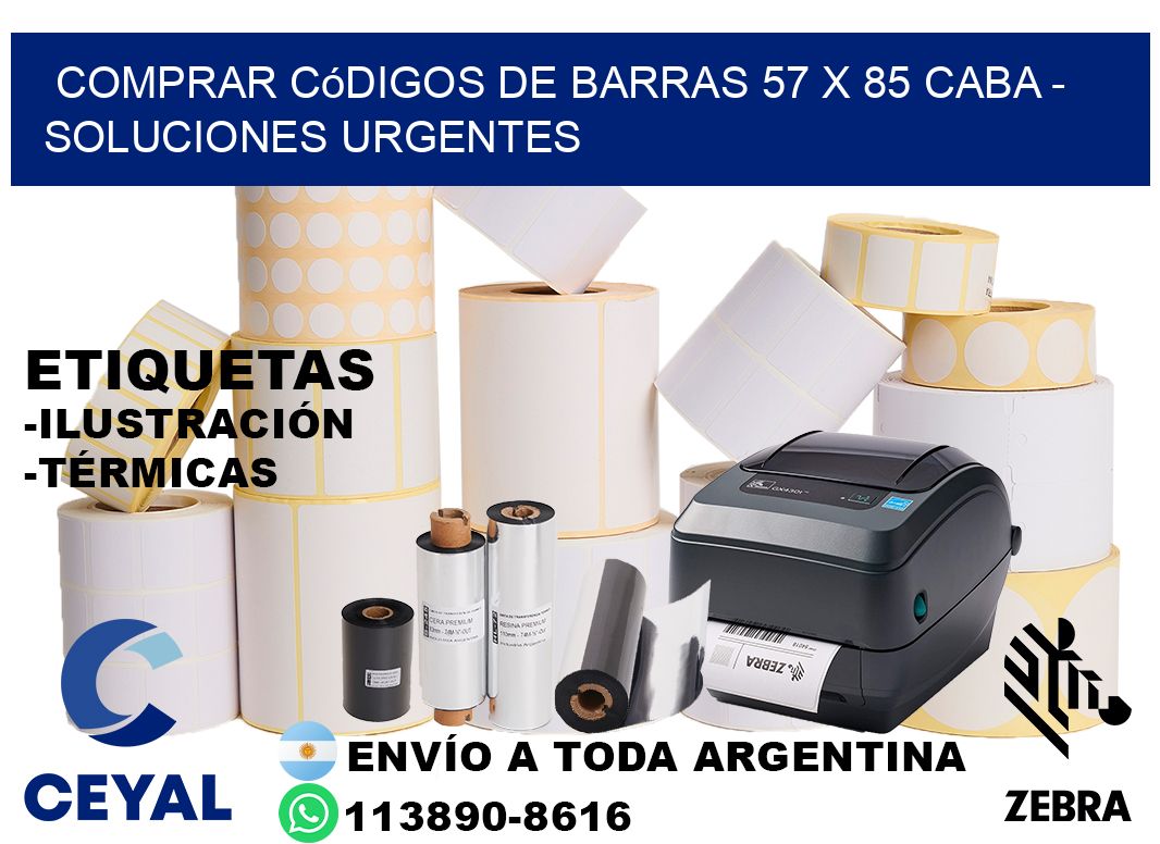 Comprar códigos de barras 57 x 85 CABA - soluciones urgentes