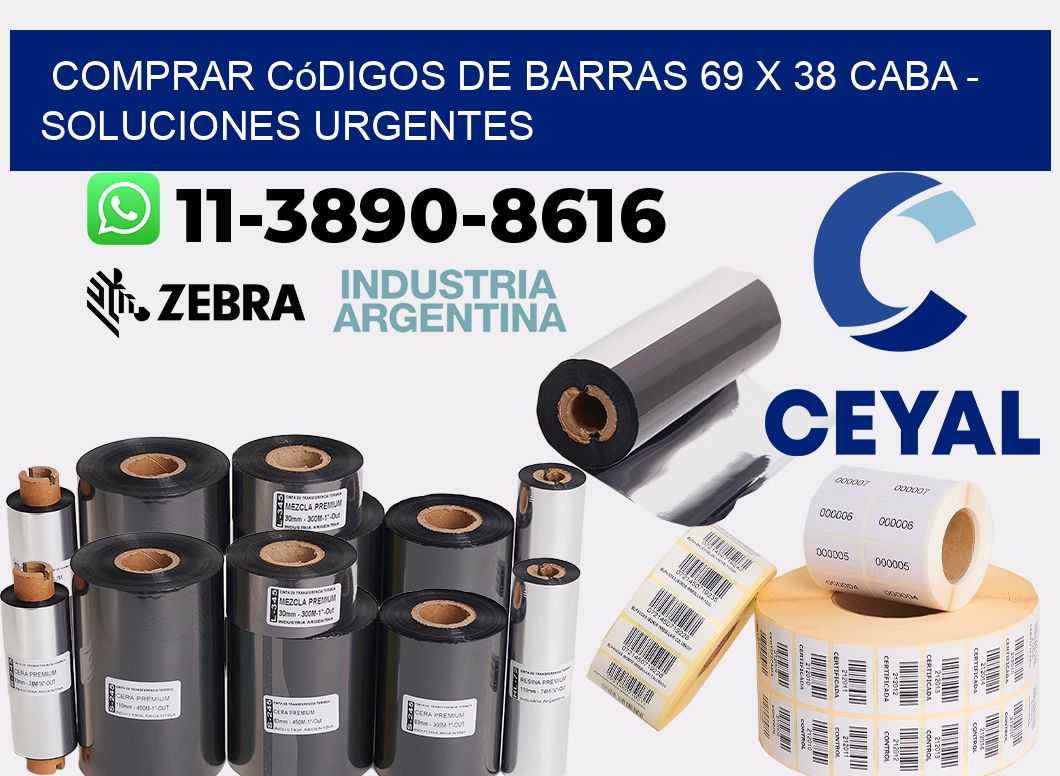 Comprar códigos de barras 69 x 38 CABA - soluciones urgentes