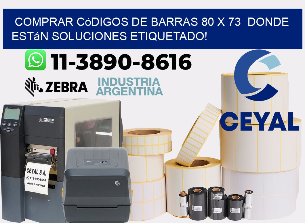 Comprar códigos de barras 80 x 73 donde están soluciones etiquetado!