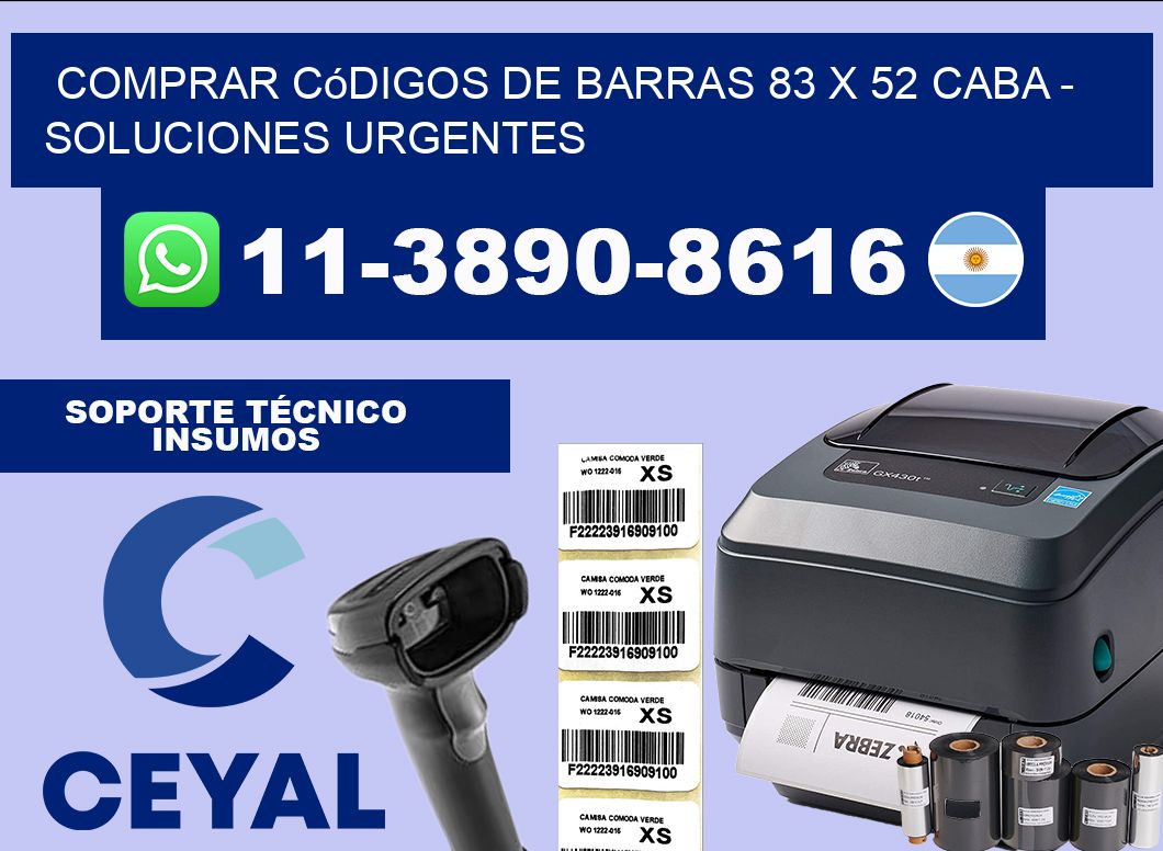 Comprar códigos de barras 83 x 52 CABA – soluciones urgentes