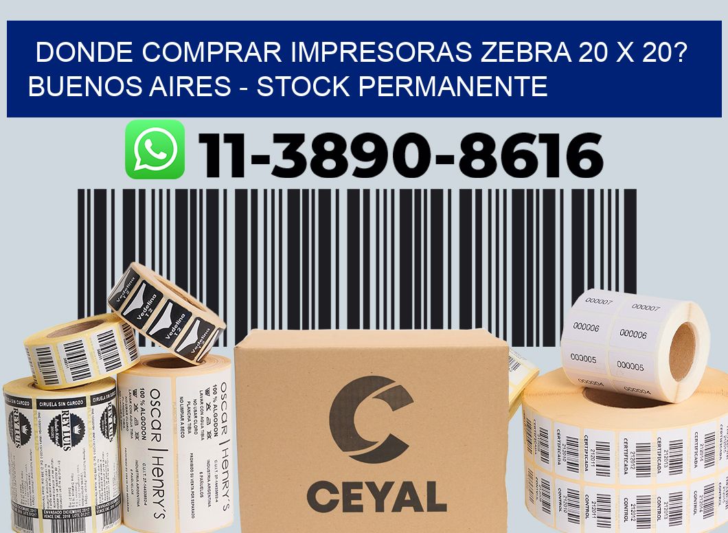 Donde Comprar impresoras zebra 20 x 20? Buenos Aires - Stock permanente