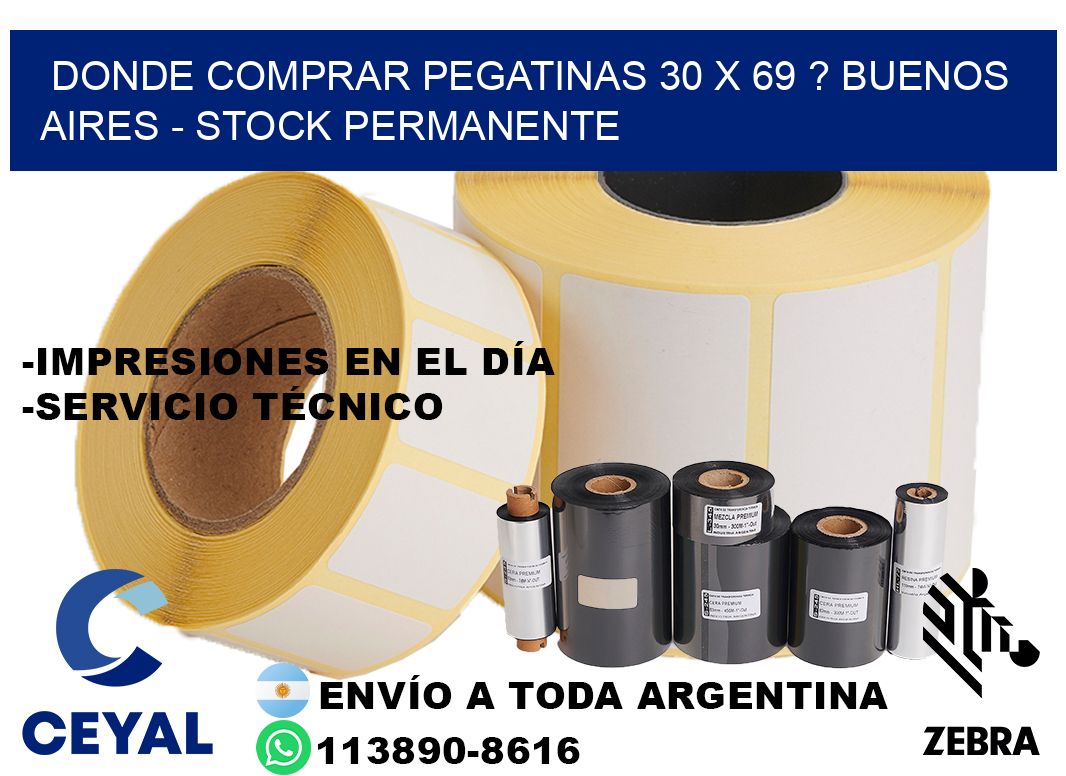Donde Comprar pegatinas 30 x 69 ? Buenos Aires - Stock permanente