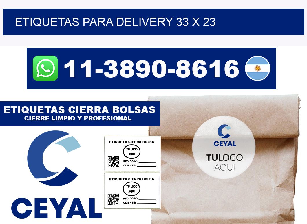 ETIQUETAS PARA DELIVERY 33 x 23