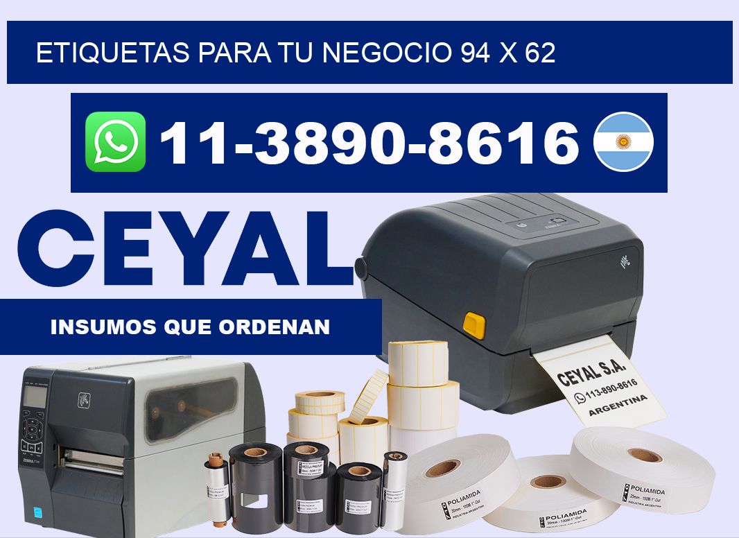 Etiquetas para tu negocio 94 x 62