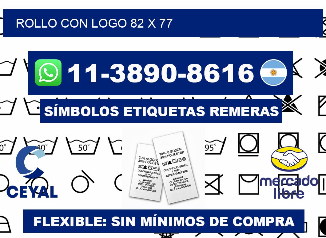 Rollo con logo 82 x 77