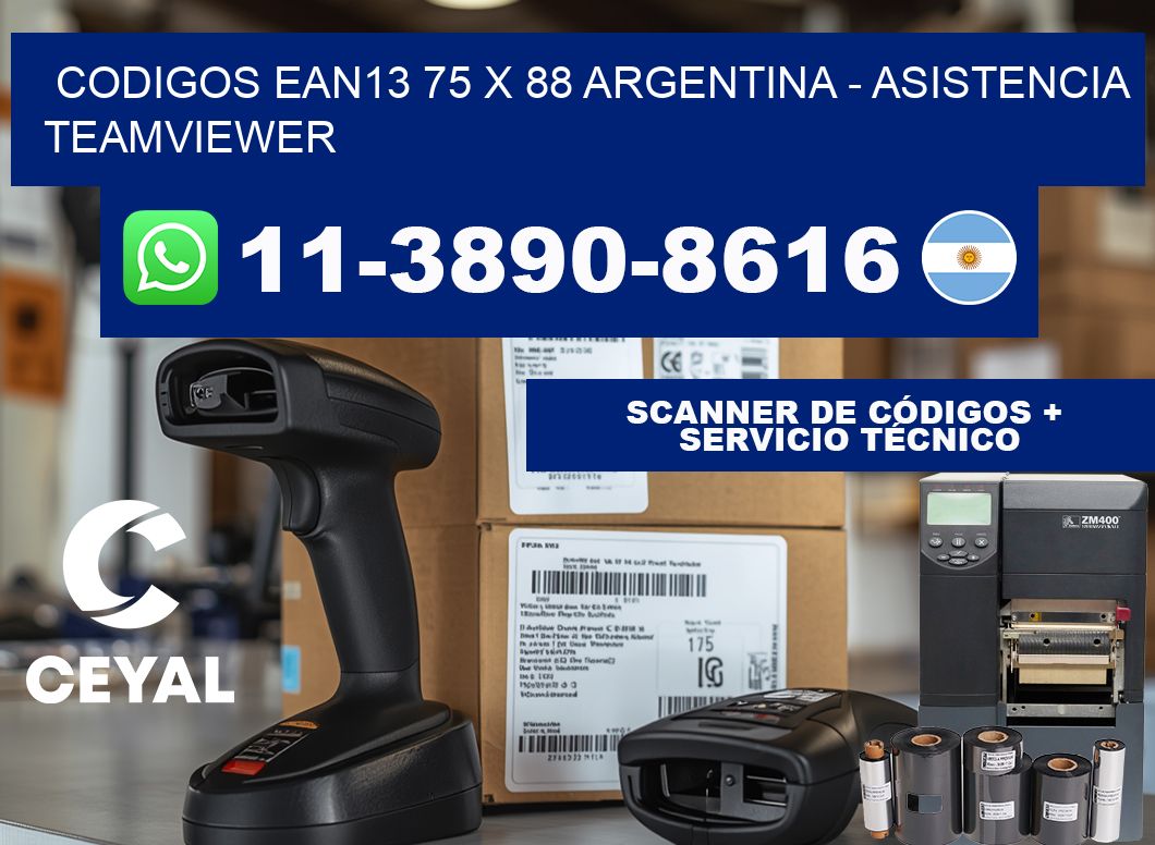 codigos ean13 75 x 88 argentina - asistencia teamviewer