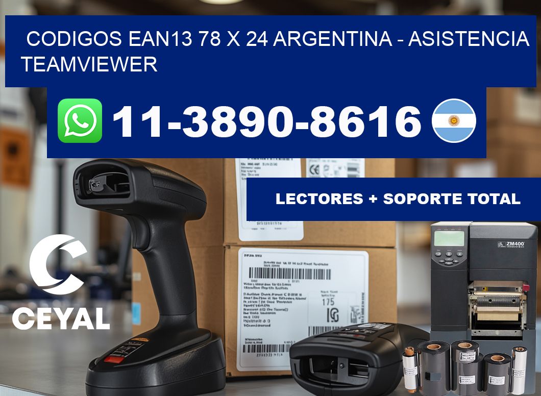 codigos ean13 78 x 24 argentina - asistencia teamviewer