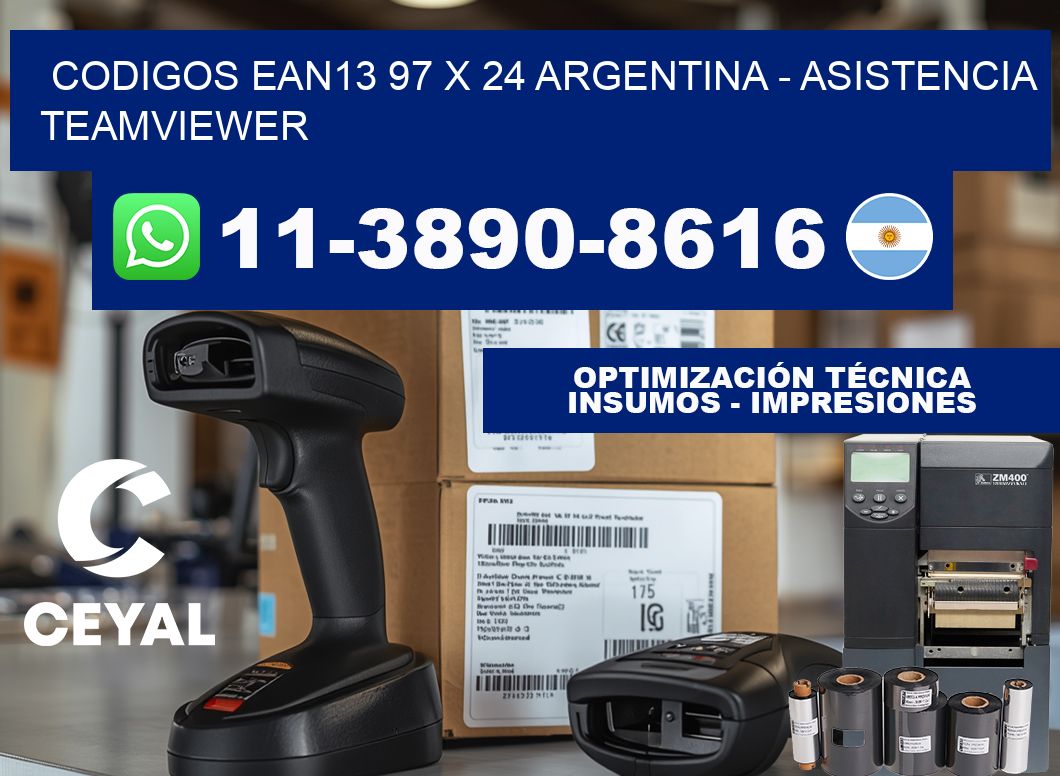codigos ean13 97 x 24 argentina - asistencia teamviewer