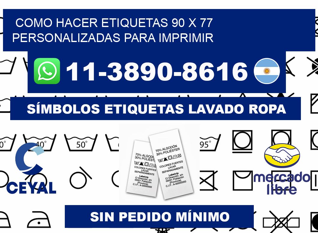 como hacer etiquetas 90 x 77 personalizadas para imprimir