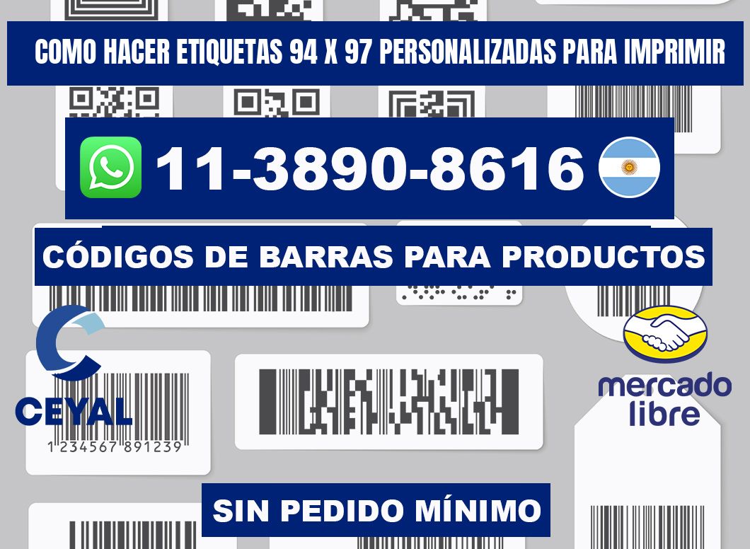 como hacer etiquetas 94 x 97 personalizadas para imprimir
