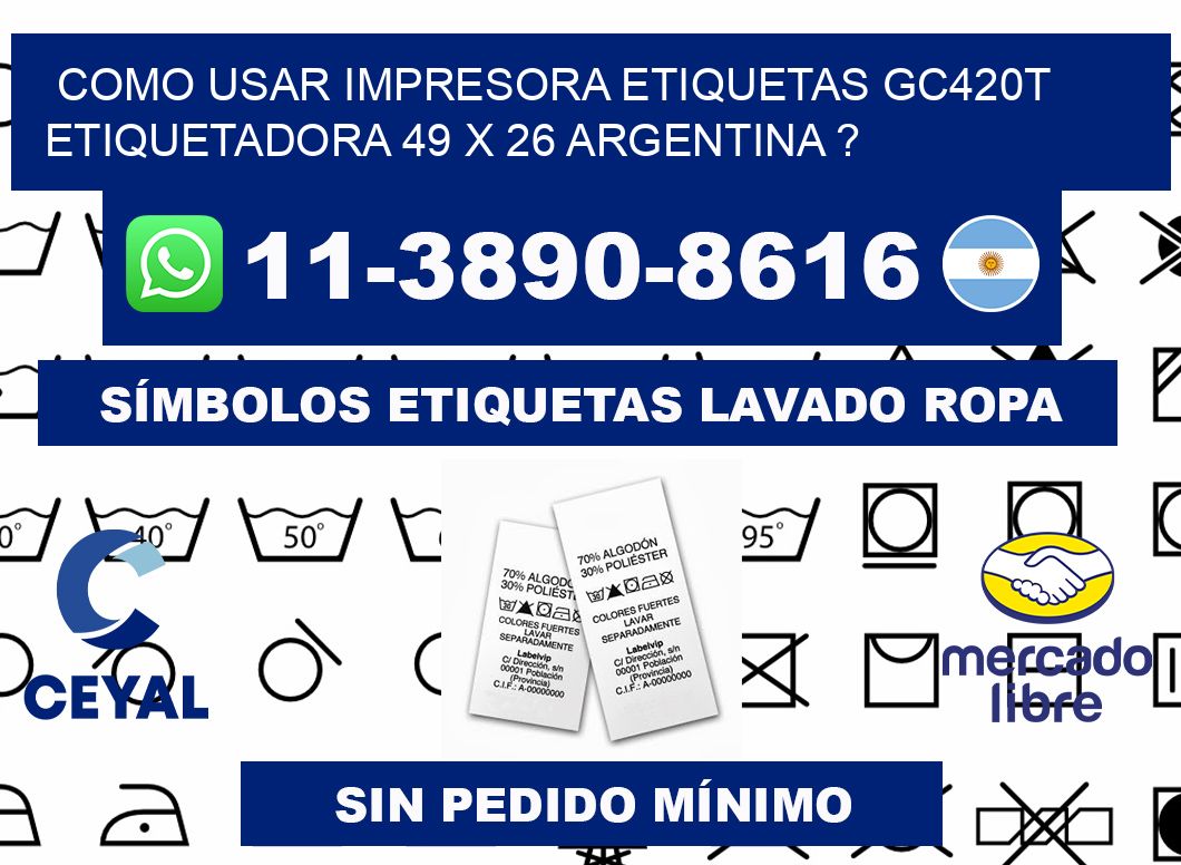 como usar impresora etiquetas gc420t etiquetadora 49 x 26 argentina ?