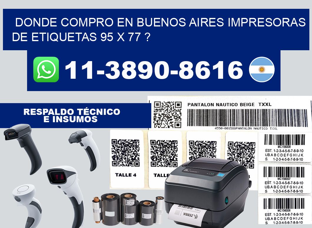 donde compro en buenos aires impresoras de etiquetas 95 x 77 ?