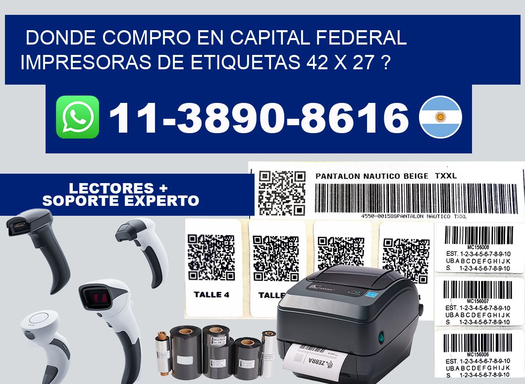 donde compro en capital federal impresoras de etiquetas 42 x 27 ?