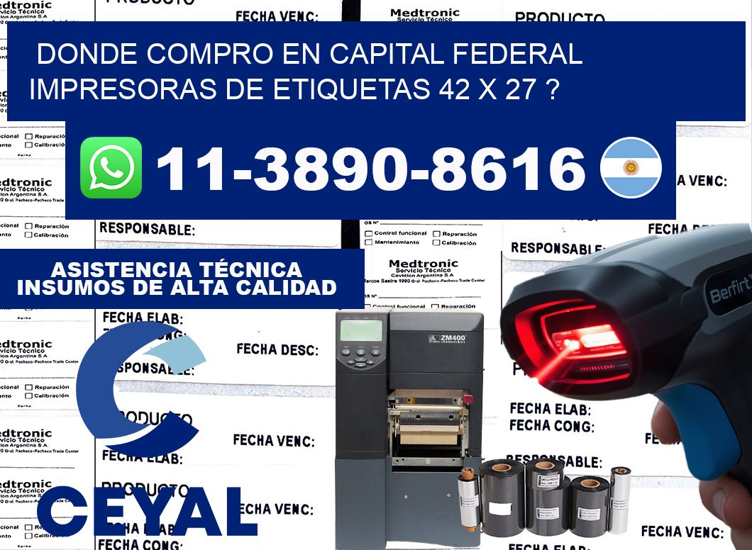 donde compro en capital federal impresoras de etiquetas 42 x 27 ?