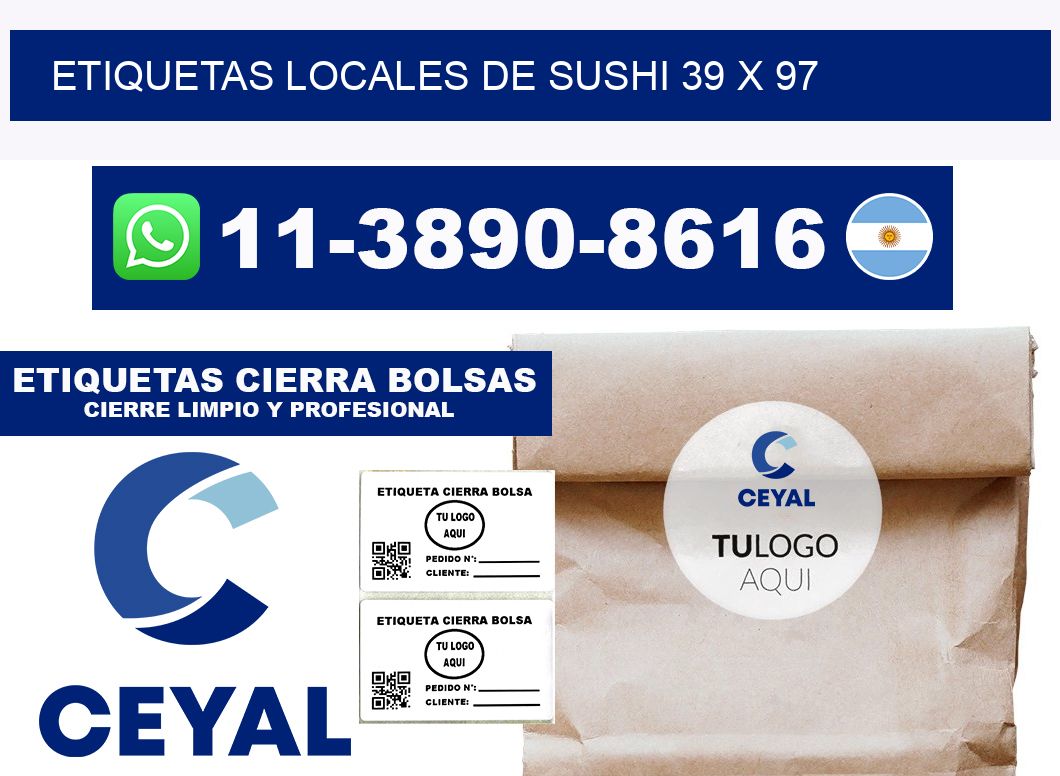 etiquetas locales de sushi 39 x 97