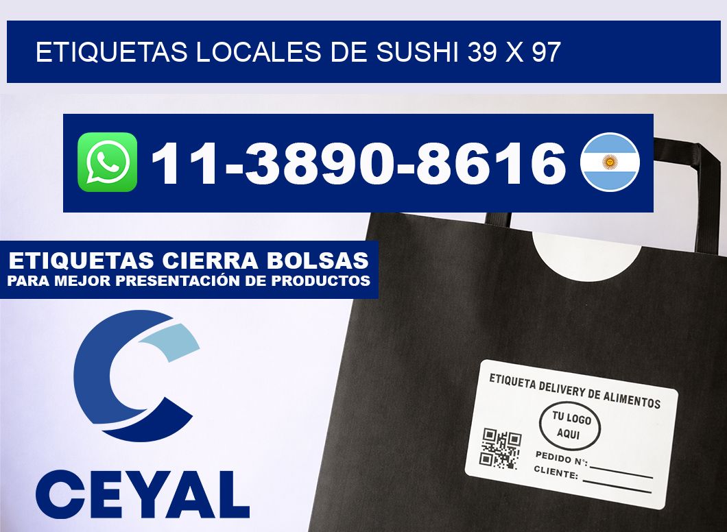 etiquetas locales de sushi 39 x 97