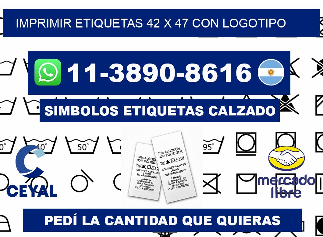 imprimir etiquetas 42 x 47 con logotipo