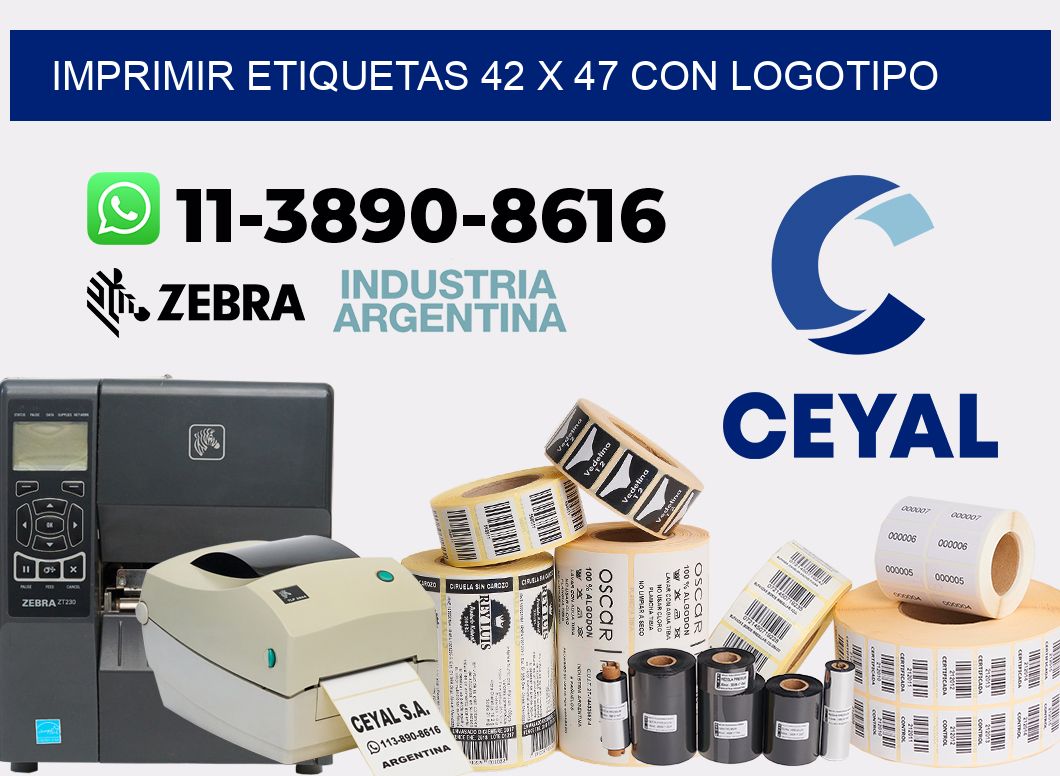 imprimir etiquetas 42 x 47 con logotipo