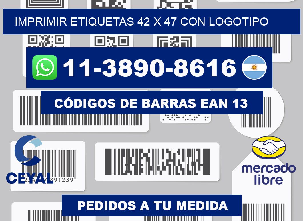 imprimir etiquetas 42 x 47 con logotipo